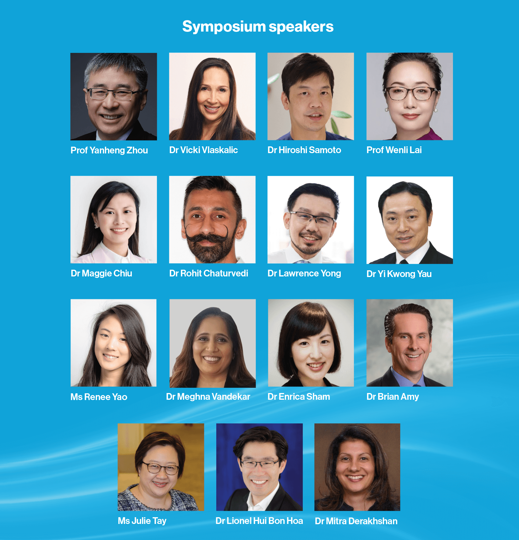 Symposium speakers